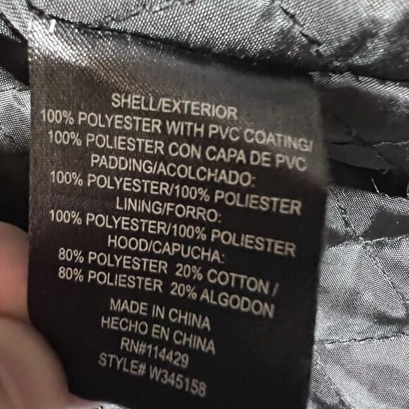 Whispering Smith Faux Leather Hooded Bomber  Jacket Distressed Men's Size M - Picture 3 of 13